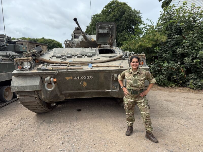Visiting the First Fusiliers in Salisbury