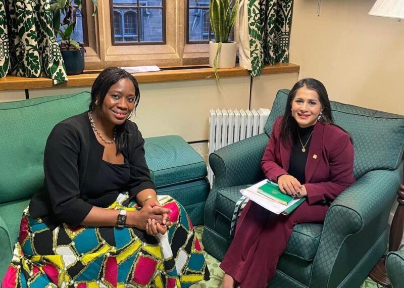 Meeting with with Miatta Fahnbulleh, Minister for Devolution, Faith and Communities